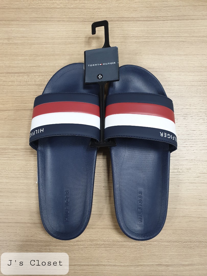 mens slides tommy hilfiger