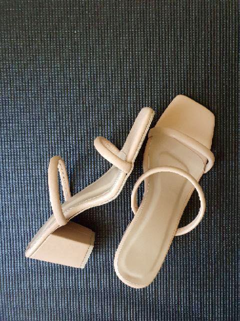 2 strap on sale nude heels