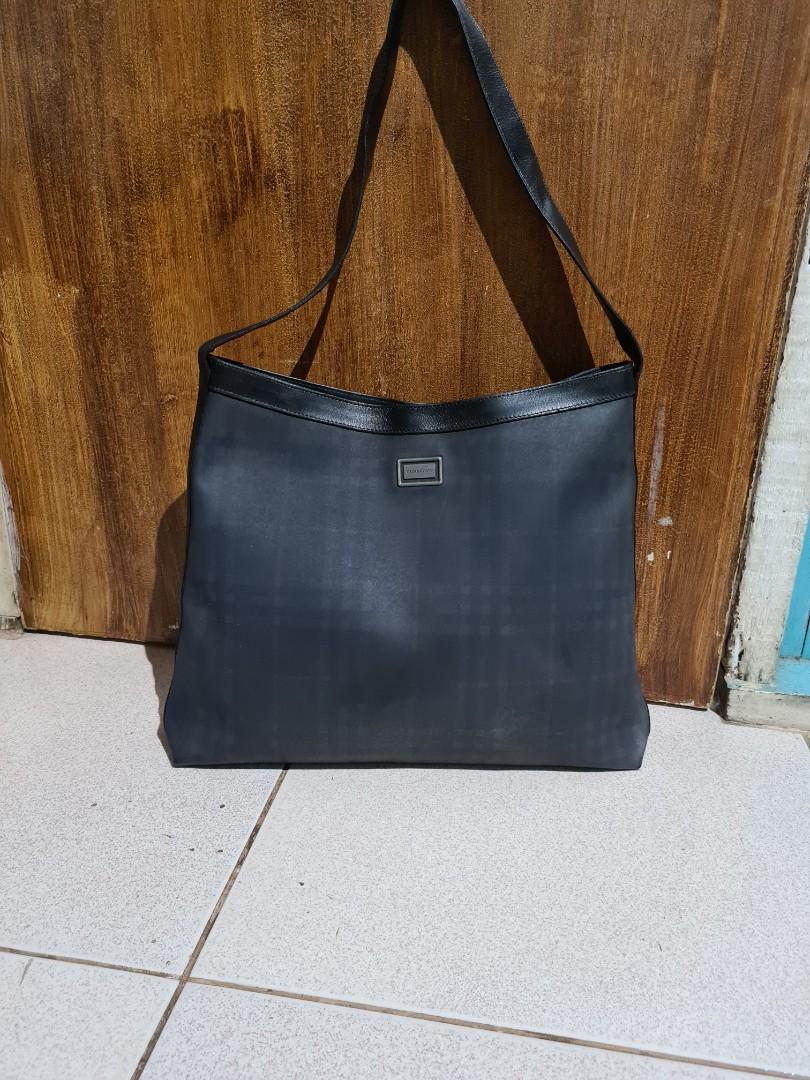 Vintage burberry leather shoulder bag clearance