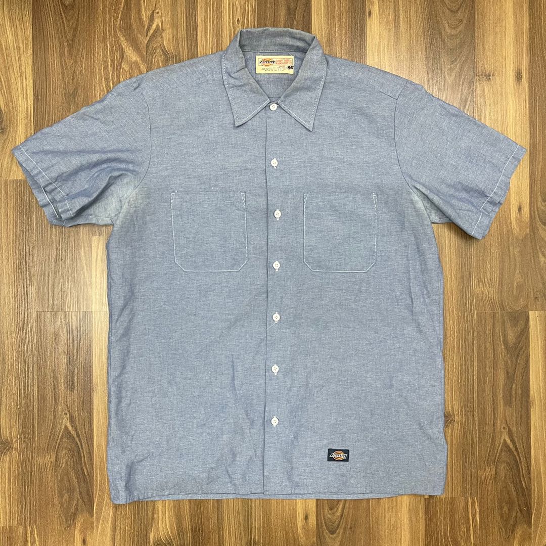 Short Sleeve Vtg Chambray Shirt 