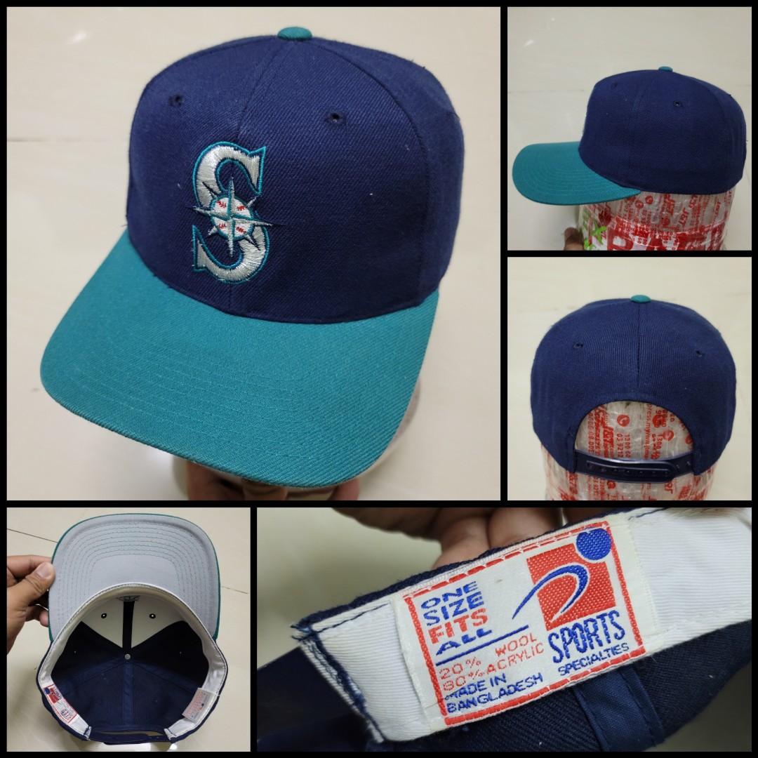 Vintage Seattle Mariners Fitted Hat Sports Specialties Size 7 