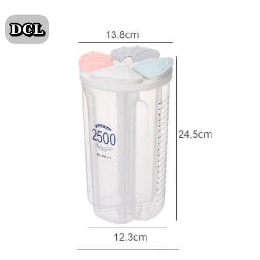 WP 2.5L Grain Bean Coffee Snack Seperator Storage Container (Category: Storage Boxes & Baskets) located in Taguig. Submitted by closetcompany (Listing ID 1067156745, Image 3). Description: #cod #container #dl COD Specifications Securely keep foods fresh and dry. Can be used to store cereals, rice, tea leaf, coffee beans, etc. Food-grade environmental material, safe and healthy. 2/3/4-grids design, easy to classify your food. Type: Food Container 