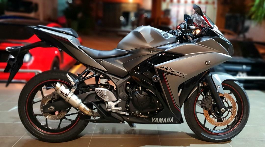 Yamaha R25 Grey limited 2016 Motorbikes on Carousell