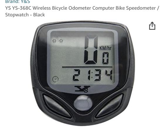 YS YS 368C Wireless Bicycle Odometer Computer Bike
