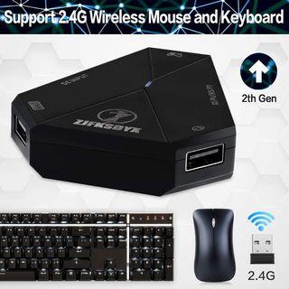  ZJFKSDYX C91 One Handed Gaming Keyboard and Mouse Combo,  Including Game Headset for PC,PS5,PS4,Xbox,Switch : Video Games