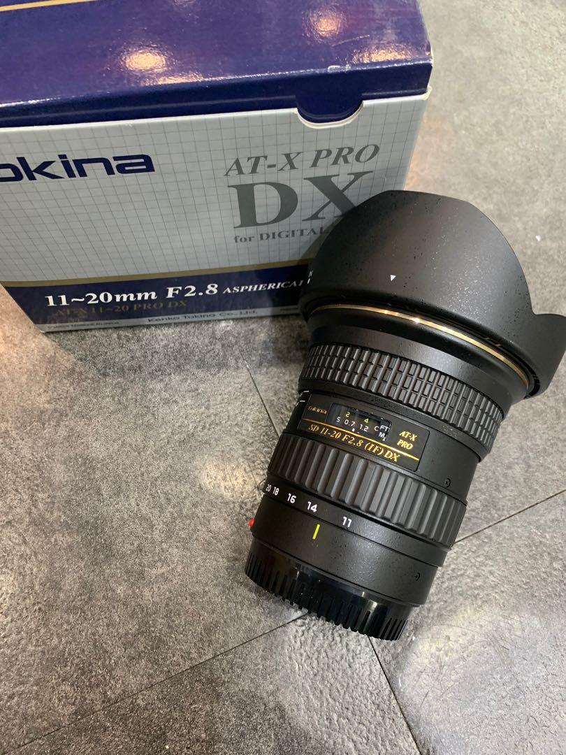 98% Tokina 11-20mm f2.8 11-20 for canon, 攝影器材, 鏡頭及裝備