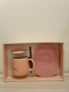 粉色保溫 恆溫杯墊組 杯墊禮盒