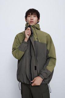 新款 科技連帽派克外套 衝鋒衣 防風外套zara 斗篷外套