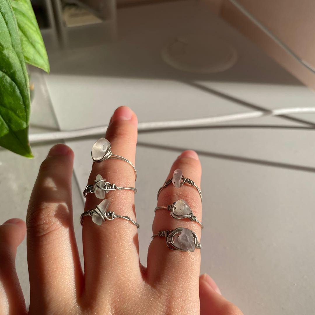 sale gemstone wire rings Women s Fashion Jewelry