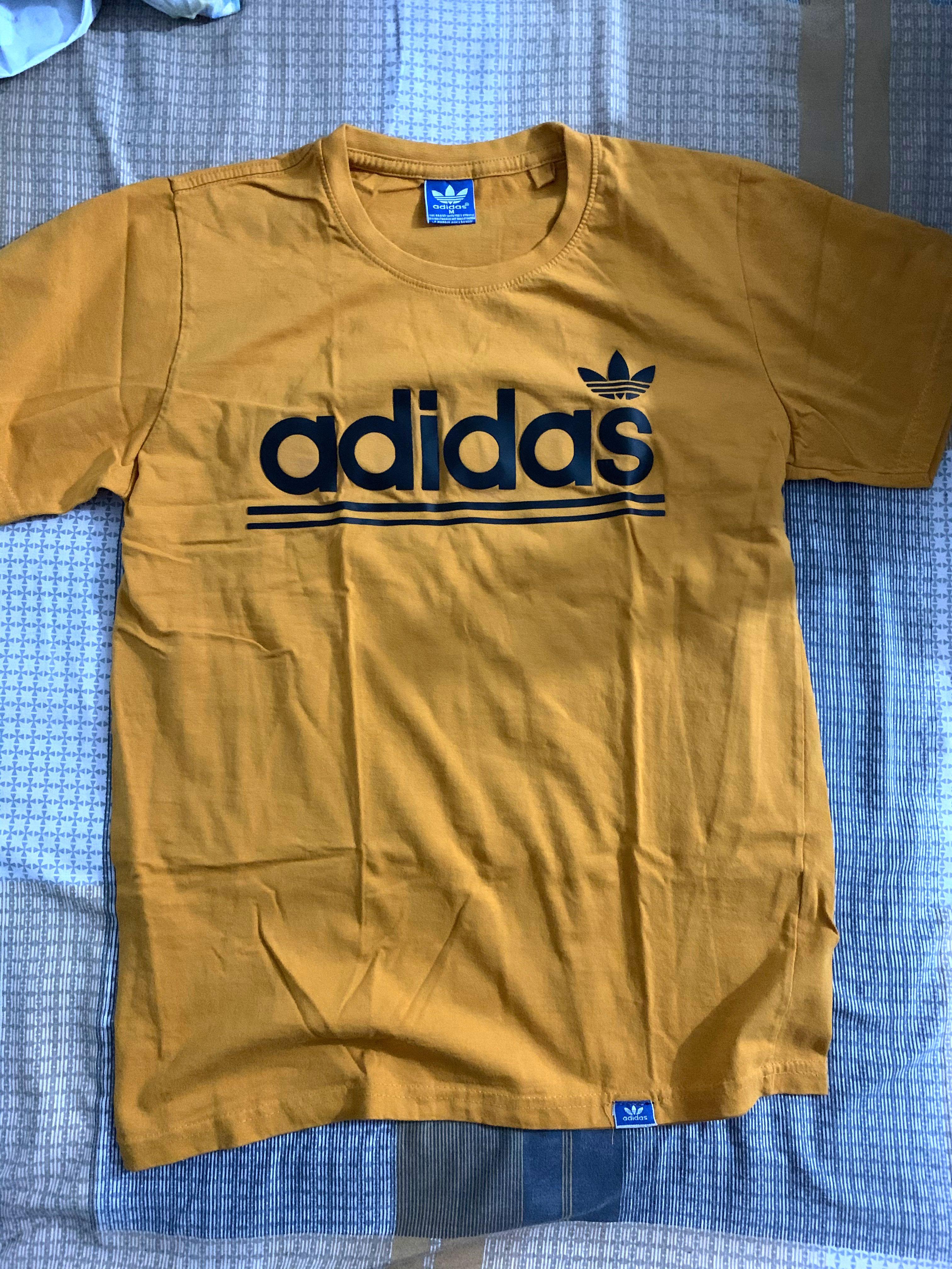 Mustard yellow adidas shirt sales