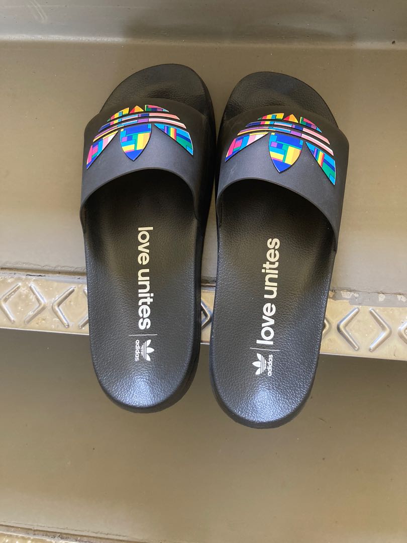 adidas love unites slides