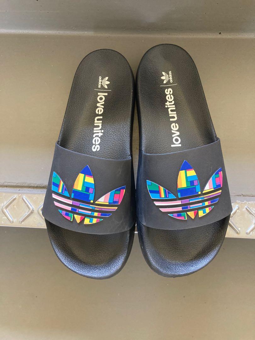 adidas love unites slides