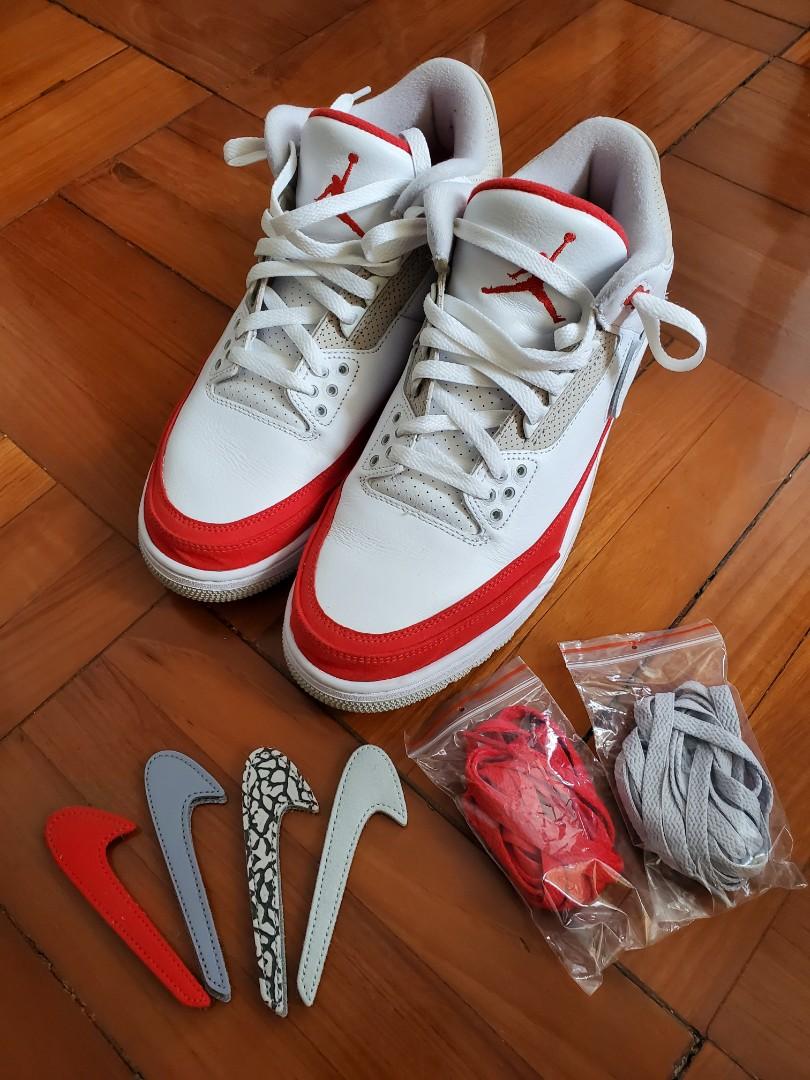 jordan 3 retro tinker white university red