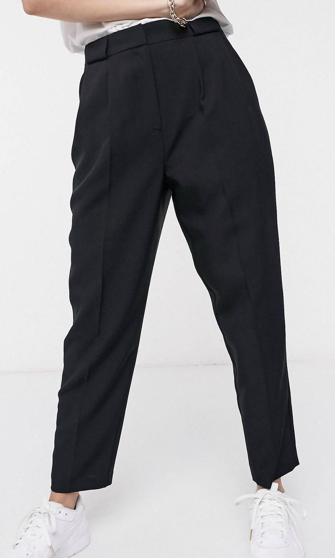 Asos Edition - Hourglass tailored smart tapered trousers in ivory check on  Designer Wardrobe