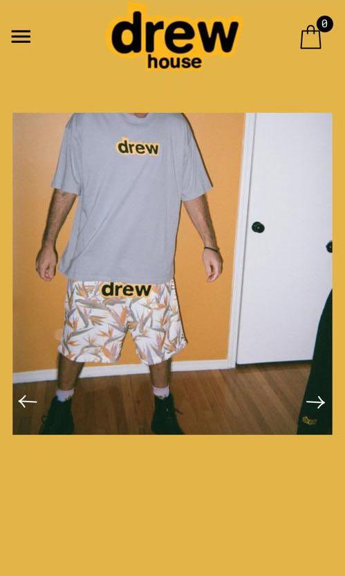 Authentic drew house secret ss tee slate free shipping