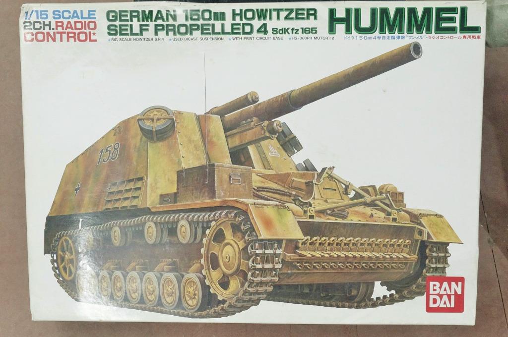 絕版 Bandai 2 Channel Rc 1 15 German 150mm Howitzer Hummel Self Propelled 4 Sd Kfz 165 雙摩打無線控電動版 M 300 興趣及遊戲 玩具 遊戲類 Carousell