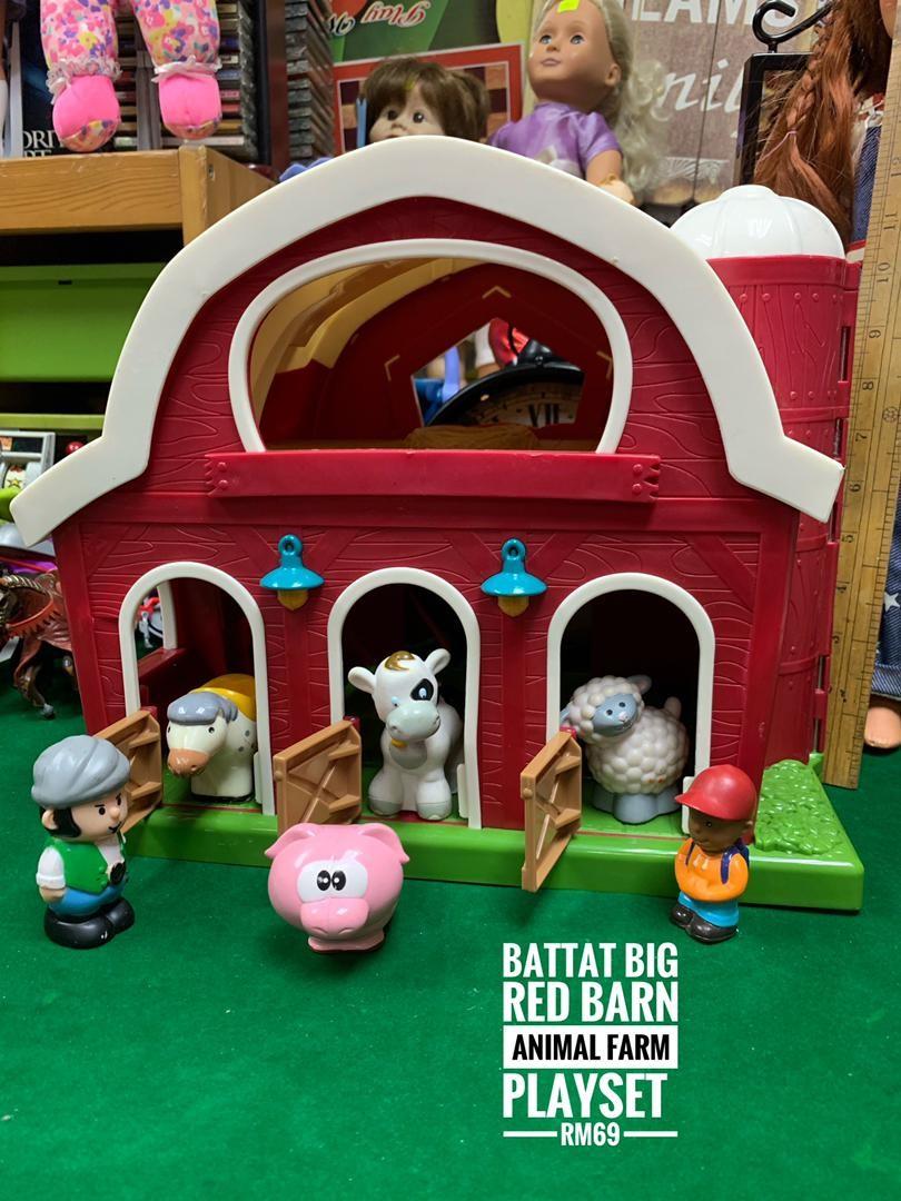 Battat big sales red barn playset