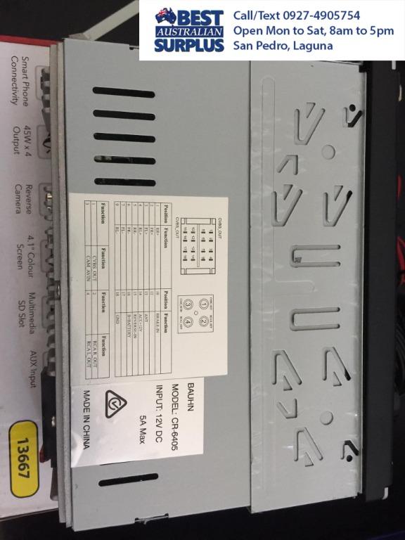 Bauhn Car Audio Head Unit with Reverse Camera, Audio, Other Audio