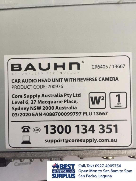 Bauhn Car Audio Head Unit with Reverse Camera, Audio, Other Audio