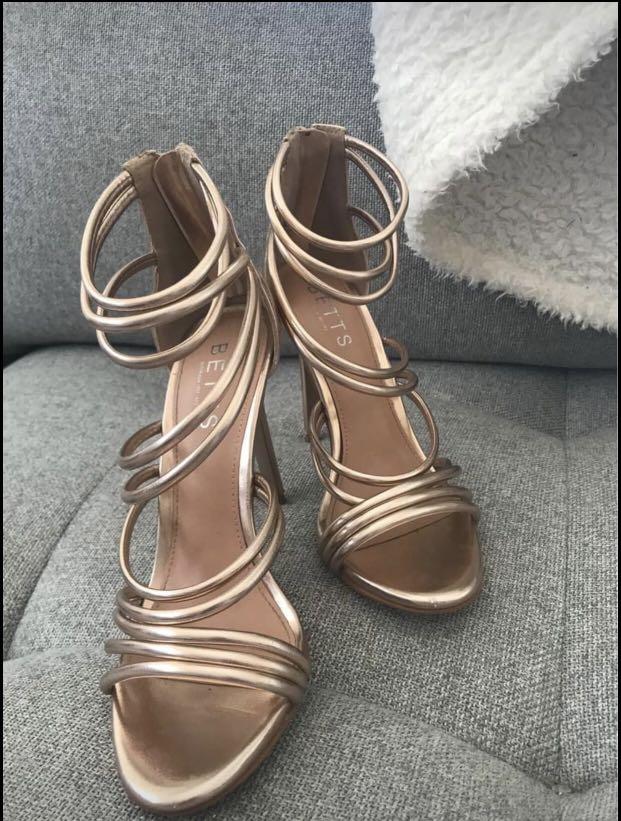 Betts rose gold heels, Women's Fashion 