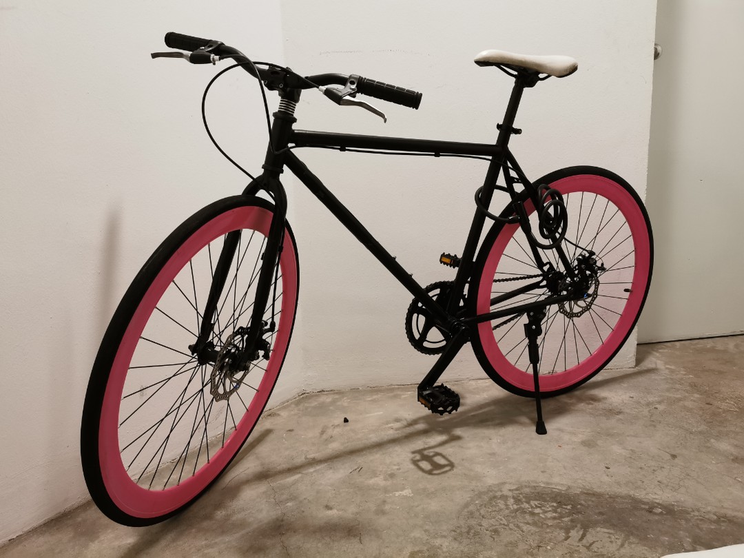 fixie black pink