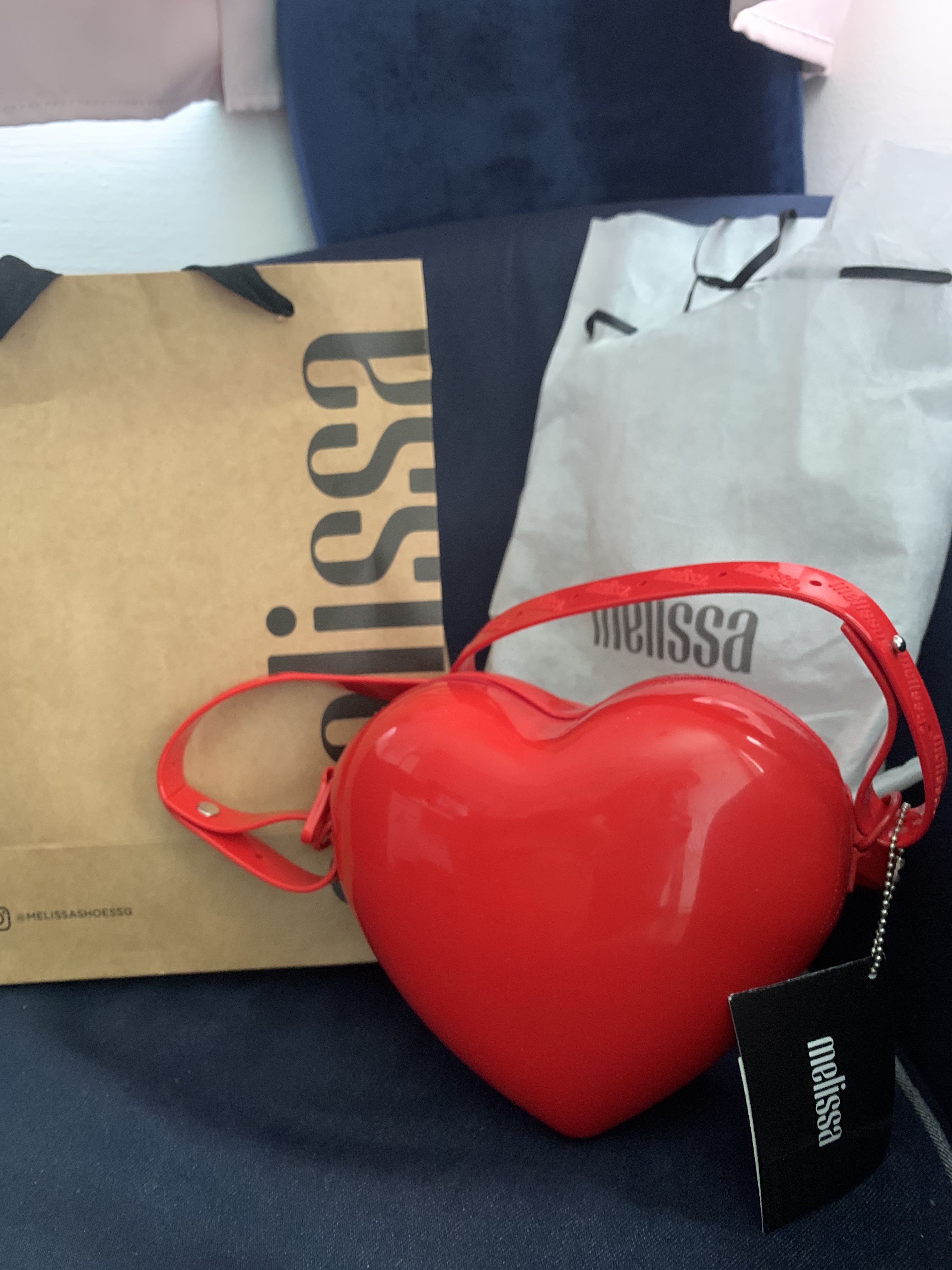 Brand New Melissa Jelly Heart Love Valentines Bag