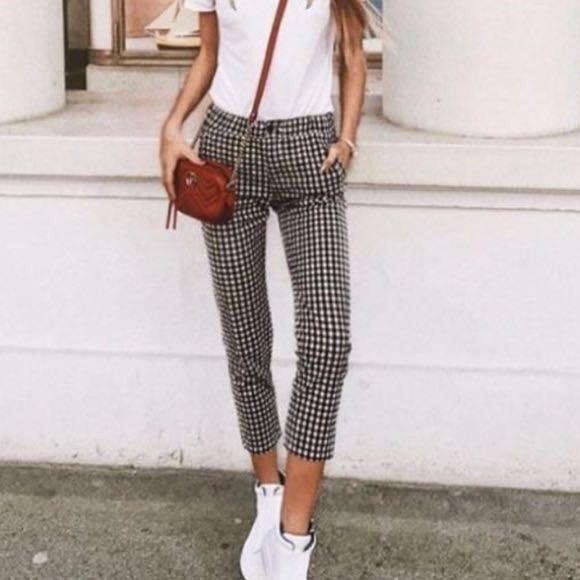 Brandy gingham cheap pants