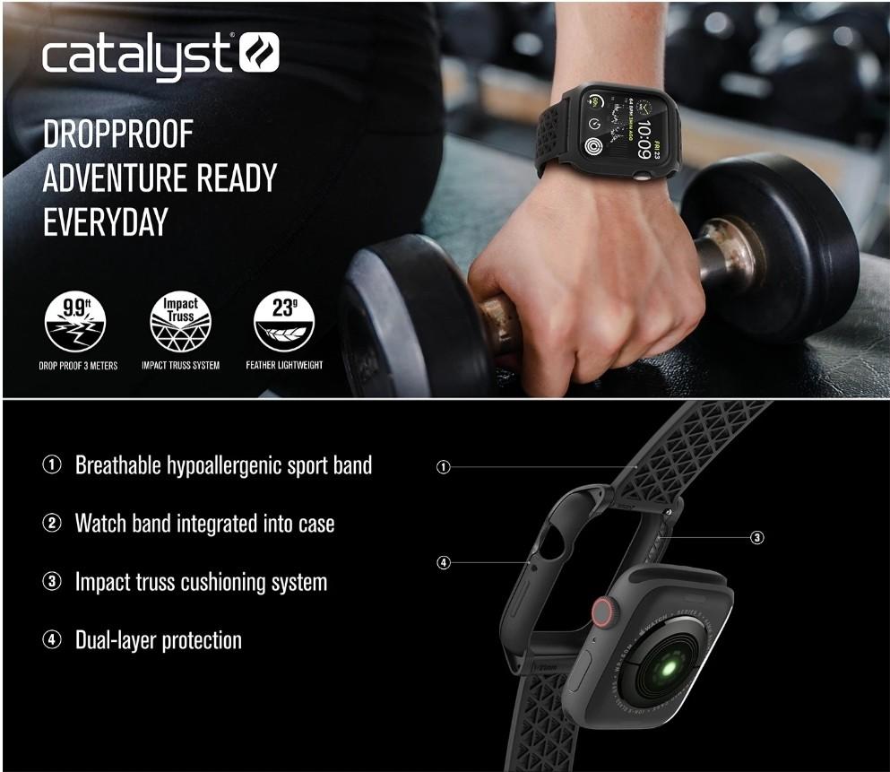 CATALYST IMPACT PROTECTION CASE FOR APPLE WATCH SERIES SE 6 5