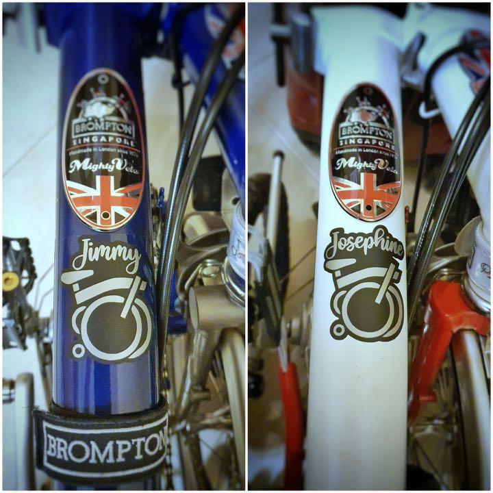applying bike decals