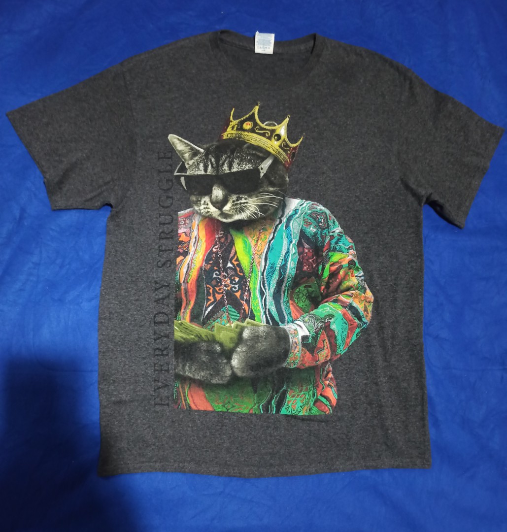 Delta Apparel Rap Tee Notorious Cat Men s Fashion Tops Sets
