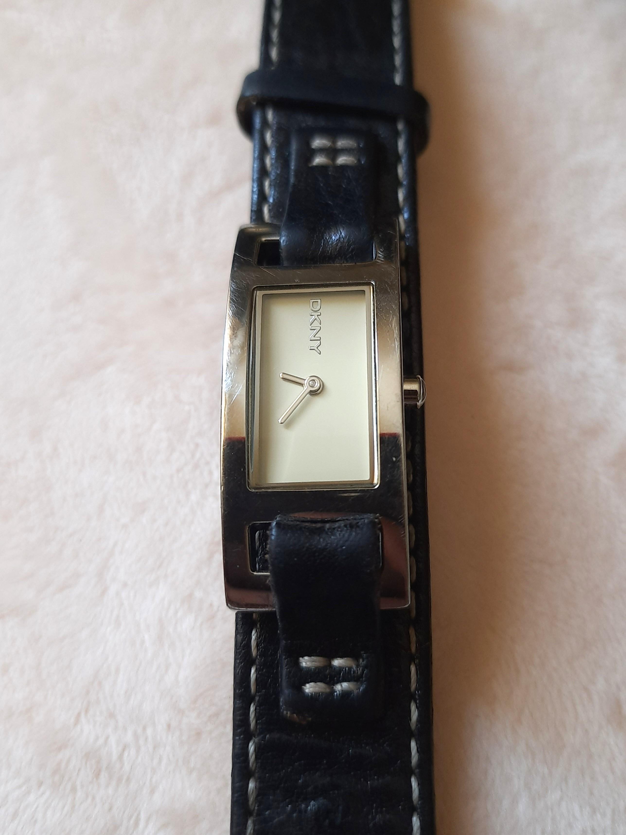 Dkny best sale leather watch