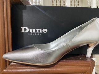 Dune silver kitten heels