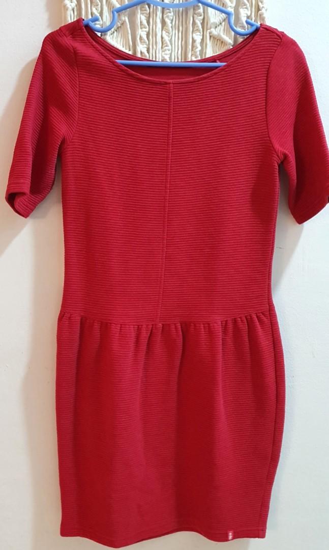 Esprit Edc Red Dress Women s Fashion Dresses Sets Dresses on Carousell