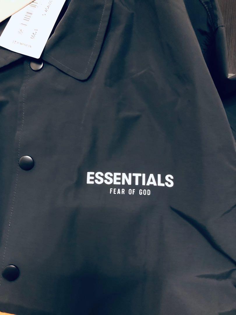 Essentials coach jacket FOG fear of god, 男裝, 外套及戶外衣服