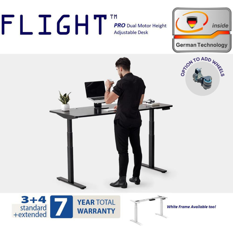 Flight™ Pro Motorize Height Adjustable table /Sit Stand Desk, Babies ...