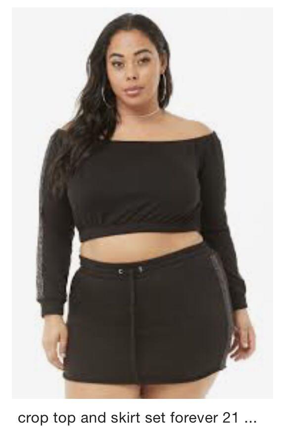 forever 21 plus crop tops