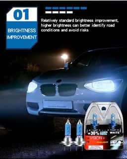 [1072] KOYOSO H7 LED Headlight Bulbs, 10000LM Head Lamps, Car Replacement  Lights of Halogen and Xenon Kit, 6000K White 12V-24V, 2 Lamps
