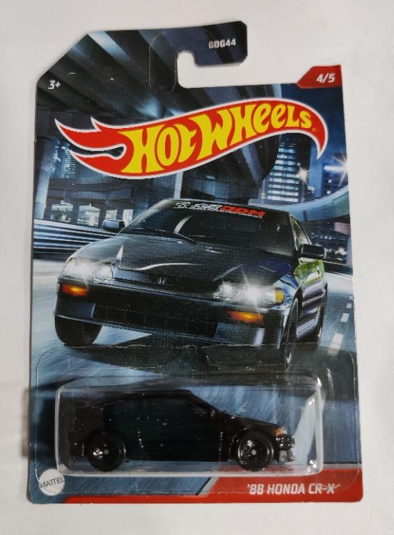 f Hot Wheels 88 Honda CRX CR X black 4 5 Hobbies Toys Toys