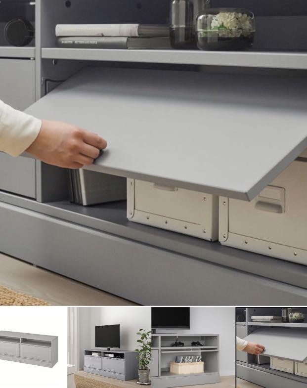 Havsta tv bench sales with plinth