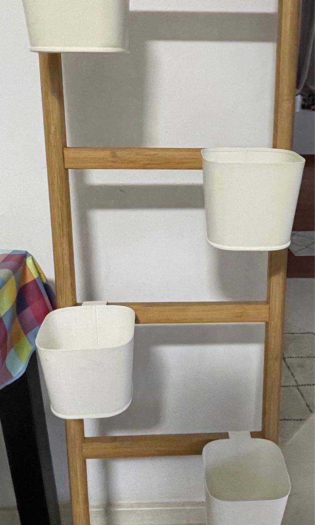 Ikea Satsumas plant stand(ladder + pots), Furniture & Home Living, Gardening, Pots & Planters on