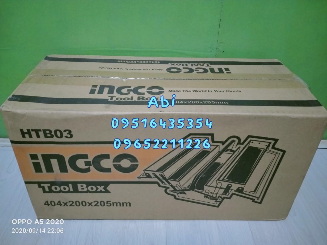 INGCO 3 Layers Steel Tool Box (HTB03) (Category: Construction Tools & Equipment) located in Caloocan City. Submitted by abieghail (Listing ID 1067365505, Image 3). Description: INGCO Steel Tool Box HTB03 Price : P1,600 - 3 layers - Dimension: 400x200x195mm - Steel Thickness: 0.6~0.8mm - Portable and handy Meet-up @Nearby area / Delivery Nationwide! Via Lalamove within Metro Mla. Or LBC Outside Metro Mla. TO GOD BE THE GLORY!.