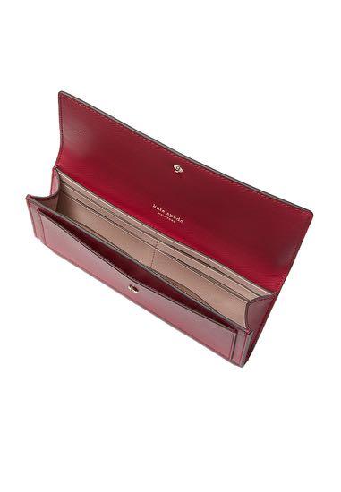 INSTOCK Kate Spade Mila Slim Flap Wallet Bifold Cerise Red