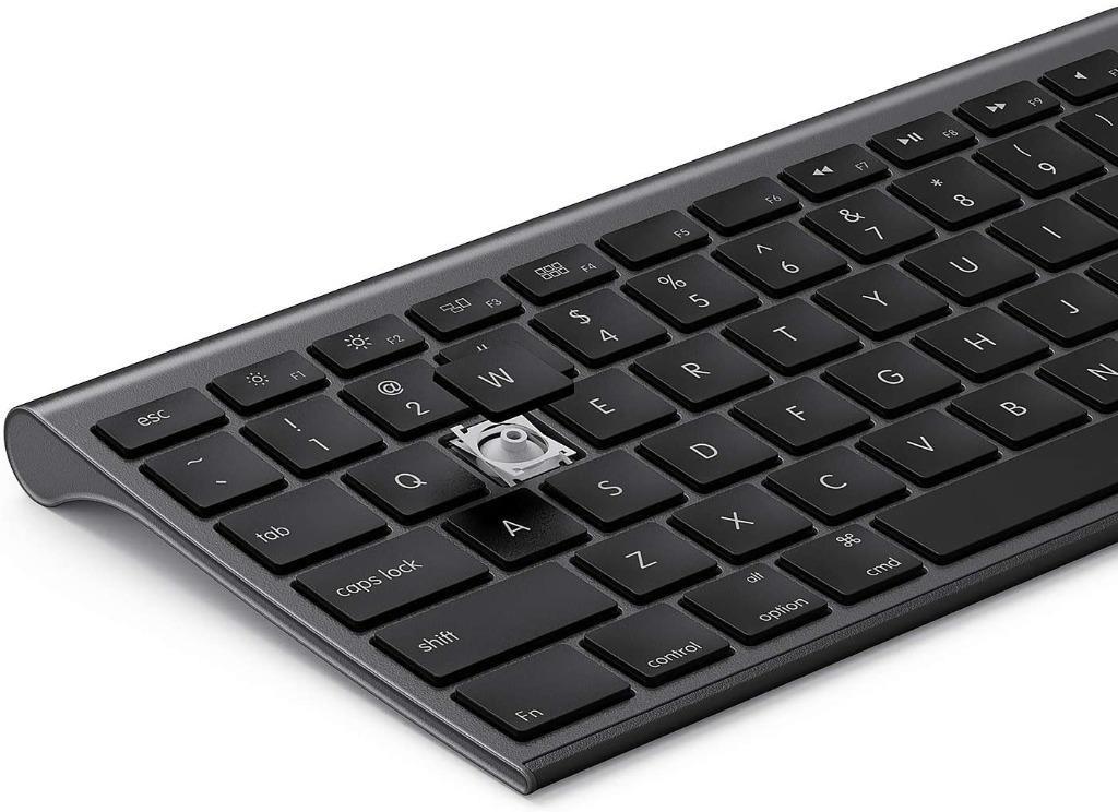 JELLY COMB K15G3 MultiDevice Bluetooth Keyboard (Space Gray), Multi