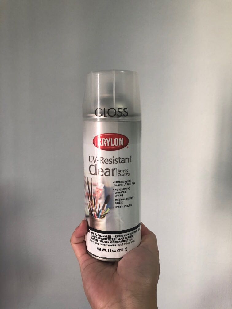 KRYLON UVResistant Acrylic Coating Clear, Hobbies & Toys, Stationery