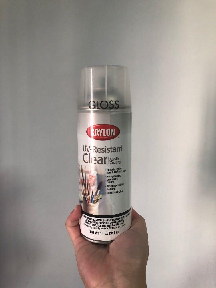 KRYLON UVResistant Acrylic Coating Clear, Hobbies & Toys, Stationery