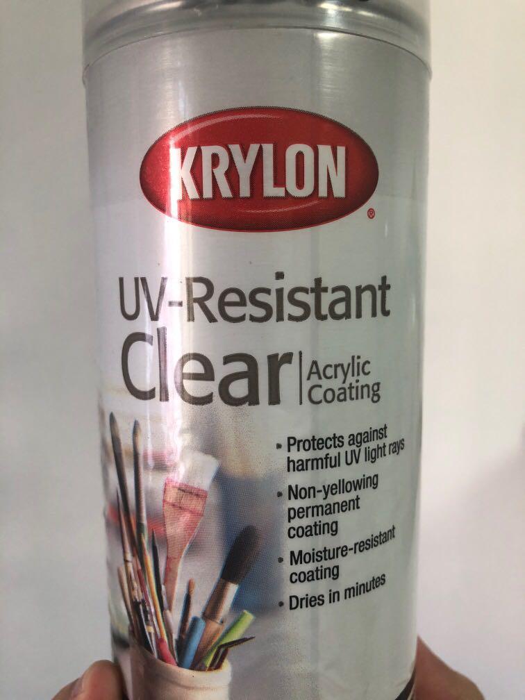 KRYLON UVResistant Acrylic Coating Clear, Hobbies & Toys, Stationery