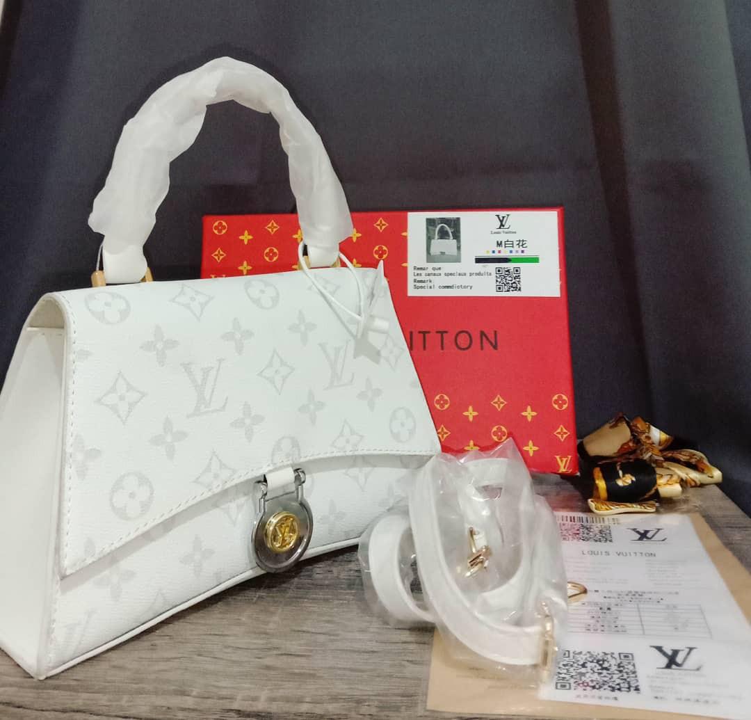 LV Doctors bag mono white, Luxury, Bags & Wallets on Carousell
