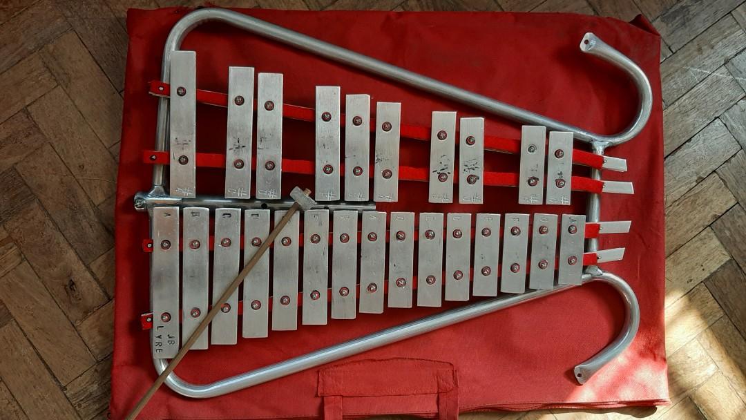 Xylophone Lyre complete set JB lyre, Hobbies & Toys, Music & Media, Musical Instruments on Carousell