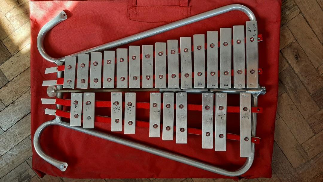 Xylophone Lyre complete set JB lyre, Hobbies & Toys, Music & Media