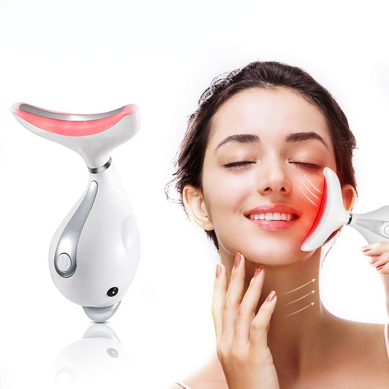 Mm103 Pelcas Facial Massager Anti Wrinkles Neck Massager 45 5 Heat High Frequency Vibration Anti Aging Facial Device For Skin Tightening Lifting Usb Rechargeable Health Nutrition Massage Devices On Carousell